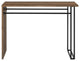Contemporary Waterfall Metal and Wood Entry Table "“ Rustic Oak