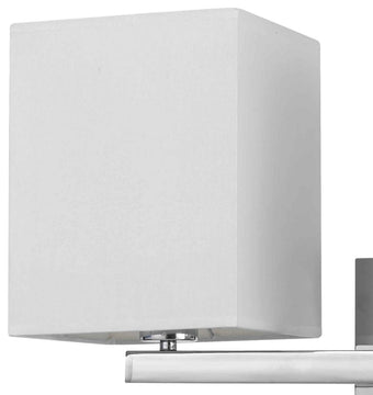 Benzara BM224640 2 Square Wall Lamp with Conjoined Metal Tubular Support