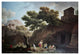 "Paysage Marine Blanchisseuses" Paper Print by Claude-Joseph Vernet, 24"x17"