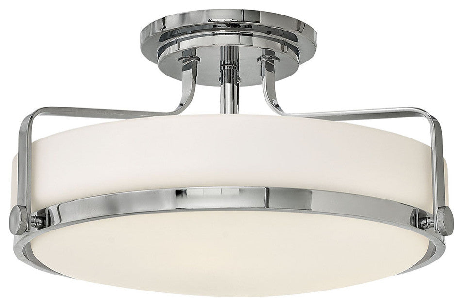 Hinkley Harper Large Semi-Flush Mount, Chrome