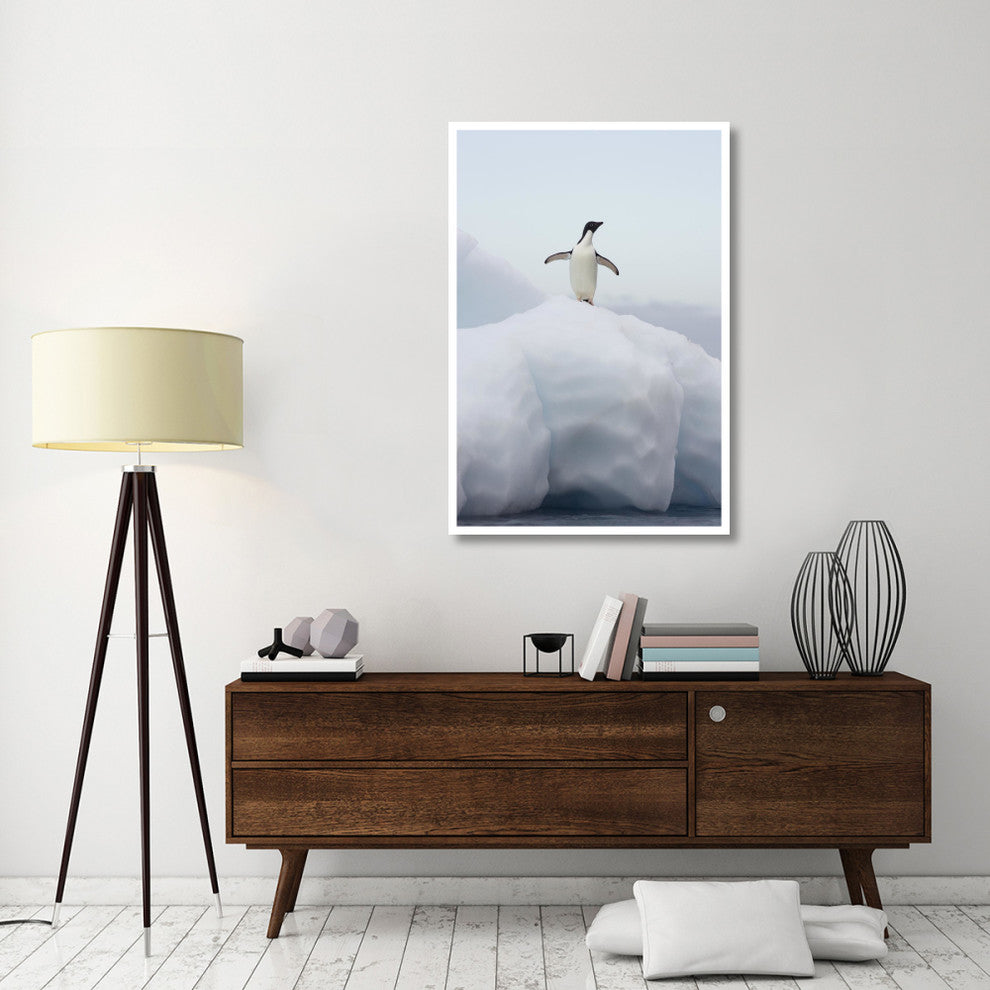 "Adelie Penguin standing on iceberg, Paulet Island" Paper Art, 34"x50"