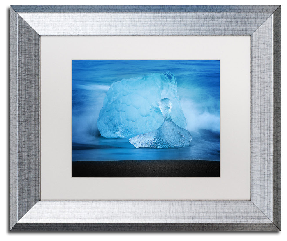 Philippe Sainte-Laudy 'Blue Jewel' Matted Framed Art