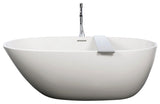 BE Bath 01 66x34x22, Glossy, Matte Black Overflow, L