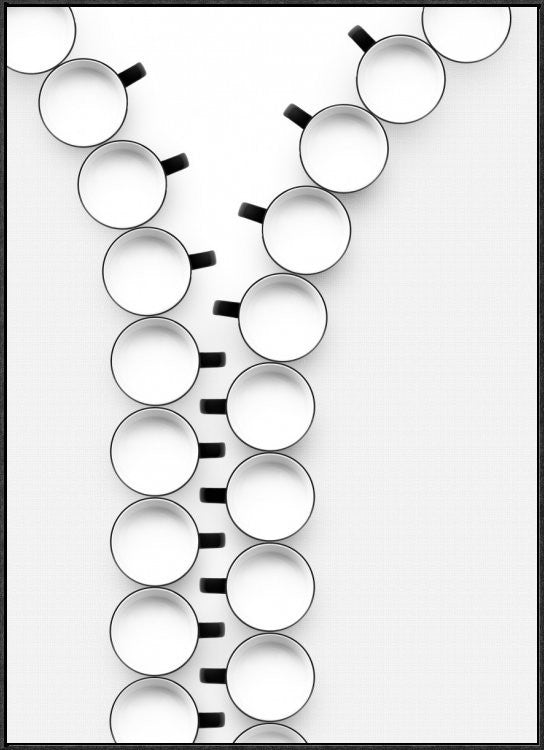 "Zipper" Framed Canvas Giclee by Wieteke De Kogel, 31x41"