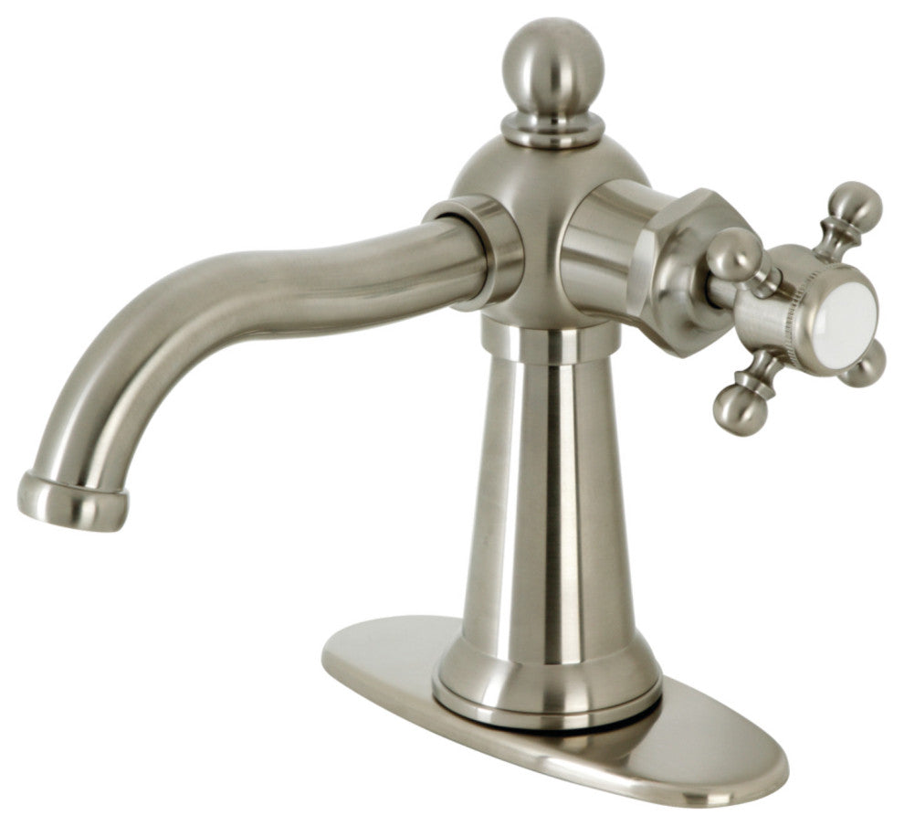 KSD154BXBN Single-Handle Bathroom Faucet With Push Pop-Up, Brushed Nickel
