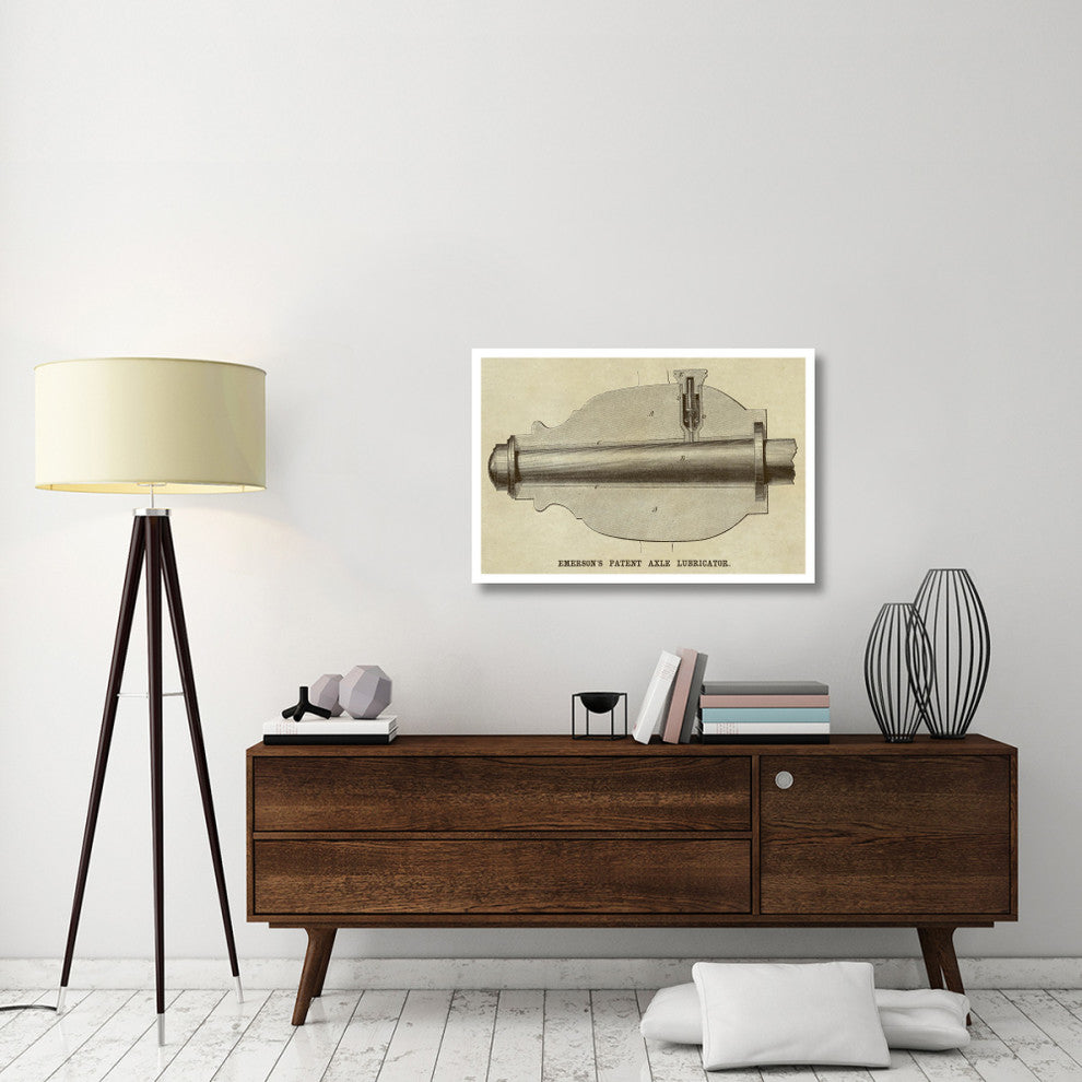 "Emerson's Patent Axel Lubricator" Digital Paper Print by Inventions, 38"x26"