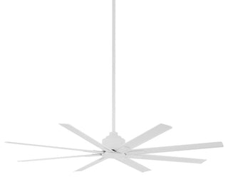 MinkaAire White Xtreme H2O 65" 8-Blade Indoor / Outdoor Ceiling Fan w/ Remote
