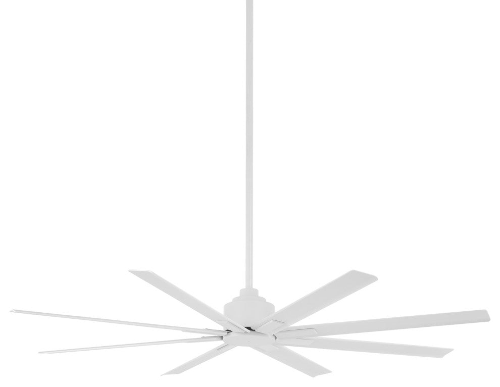MinkaAire White Xtreme H2O 65" 8-Blade Indoor / Outdoor Ceiling Fan w/ Remote