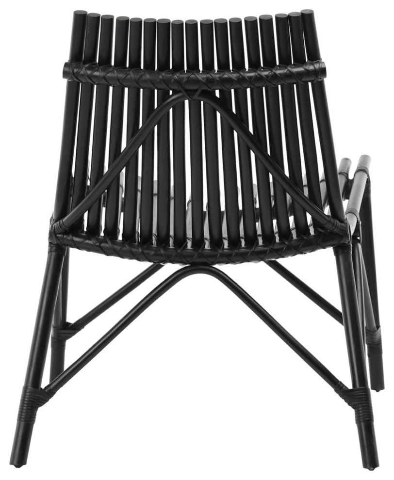 Black Bamboo Scoop Chair