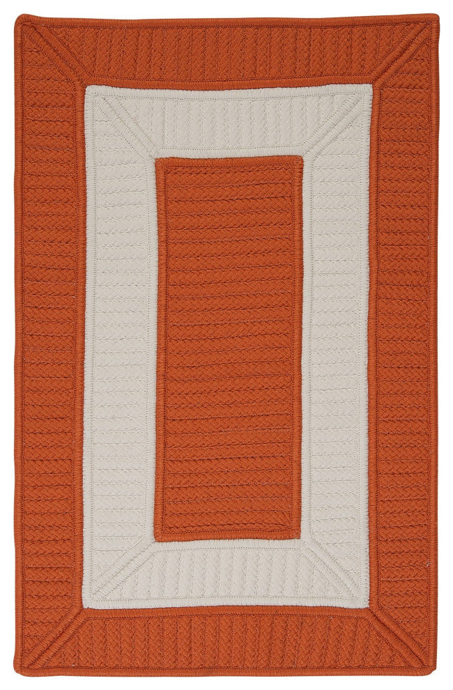 Colonial Mills Rope Walk CB93 Rust Indoor/Outdoor Area Rug, Square 8'x8'