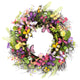 Butterfly and Wildflower Floral Twig Spring Wreath 24"