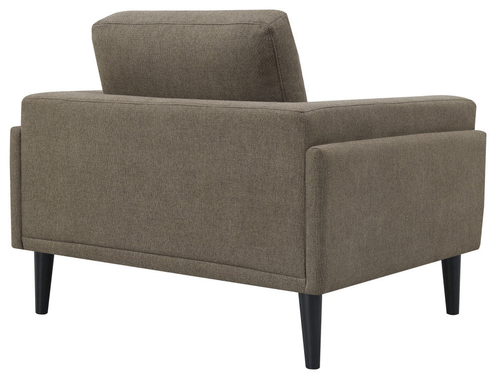Rilynn Upholstered Track Arm Accent Chair Brown