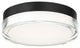 Dot 9" LED Round Flush Mount 3500K, Black
