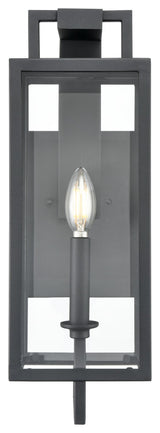 Lamont 1 Light 18" Tall Textured Black Outdoor