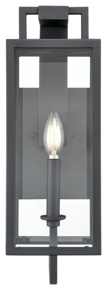 Lamont 1 Light 18" Tall Textured Black Outdoor