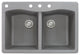 Transolid Aversa, Gray, 22"x33"x9.5"