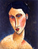 Amedeo Modigliani Young Girl With Blue Eyes Wrapped Canvas, 21"x28"