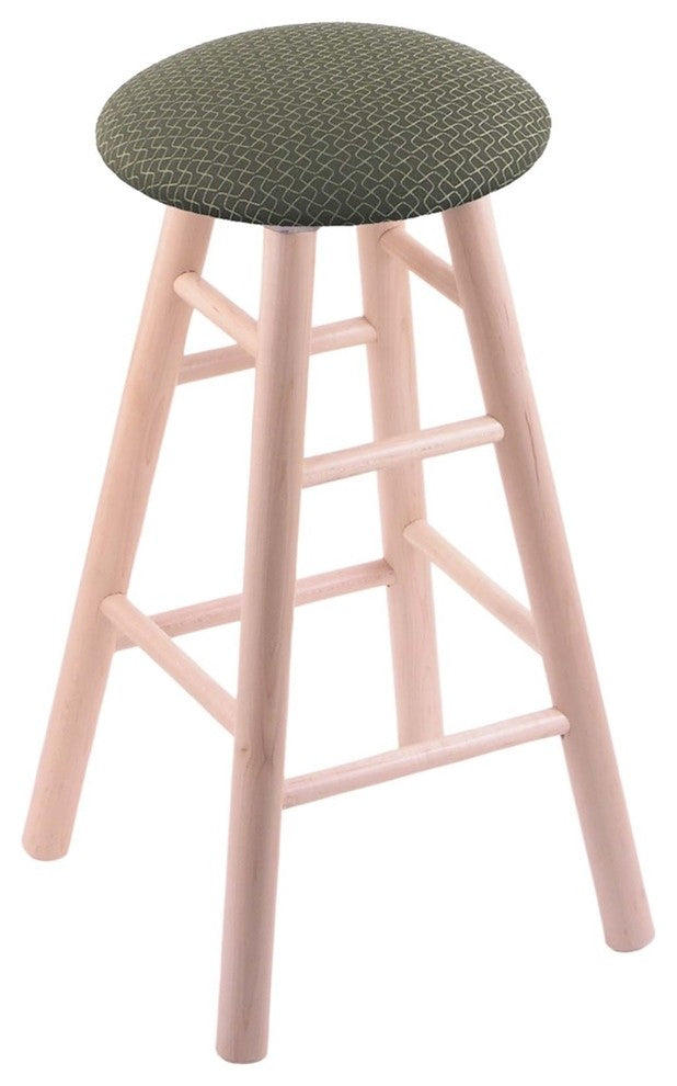 Holland Bar Stool, Maple Round Cushion Bar Stool, Smooth Legs