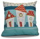 Decorative Holiday Pillow Geometric Print, Coral, 26"x26"