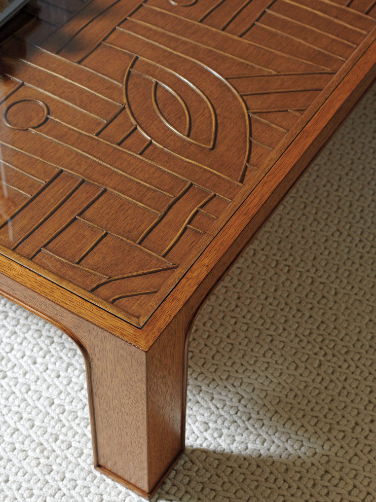 Redford Square Rattan Cocktail Table