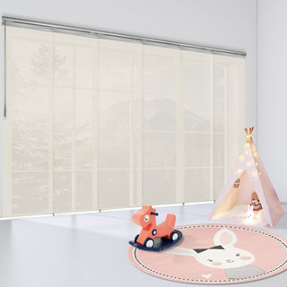 Elza 6-Panel Track Extendable Vertical Blinds 98-130"W