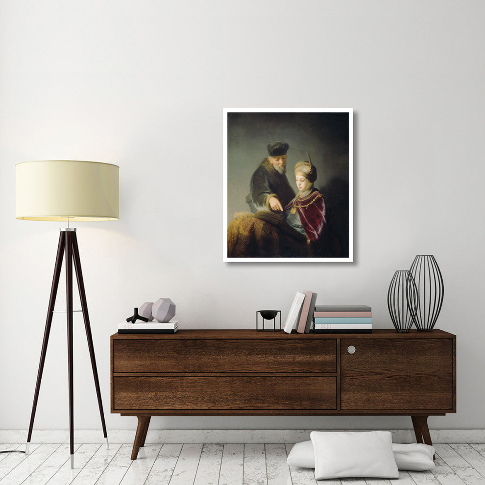 "A Young Scholar and his Tutor" Paper Art, 32"x38"