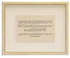 Mounted Small Antique Alphabet # 13, Cream And Gold Shadowbox