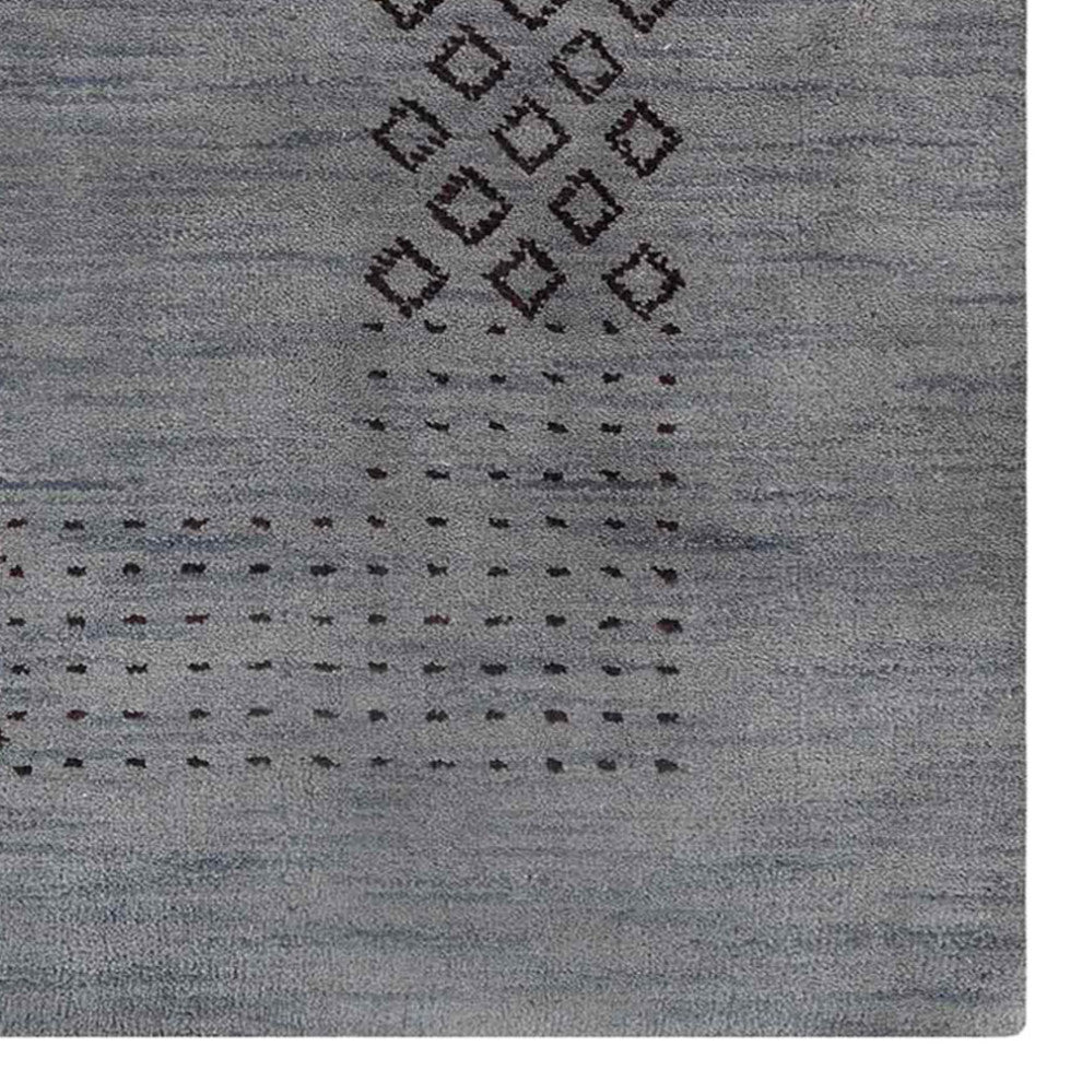 HAND KNOTTED LOOM SILK ECO-FRIENDLY RUGS-6'x9',Rectangle,Light Blue,Contemporary