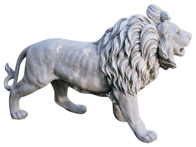 Regal Lions of Grisham Manor Statues, Set of 2