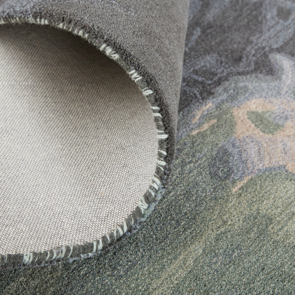 Weave & Wander Nakita Rug, Iceberg Green/Mist Blue, 3ft-6in x 5ft-6in