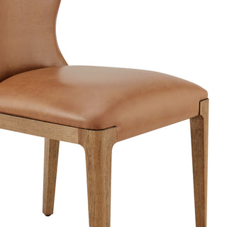 Eldoris Dining Side Chair,, Set of 2, Borneo Chocolate, Pu