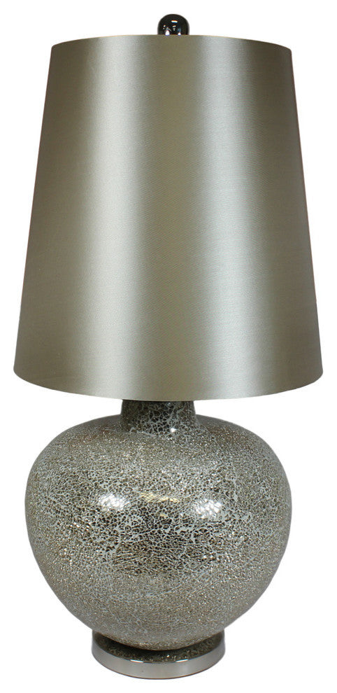 Dulce Handcrafted Glass Mosaic Table Lamp