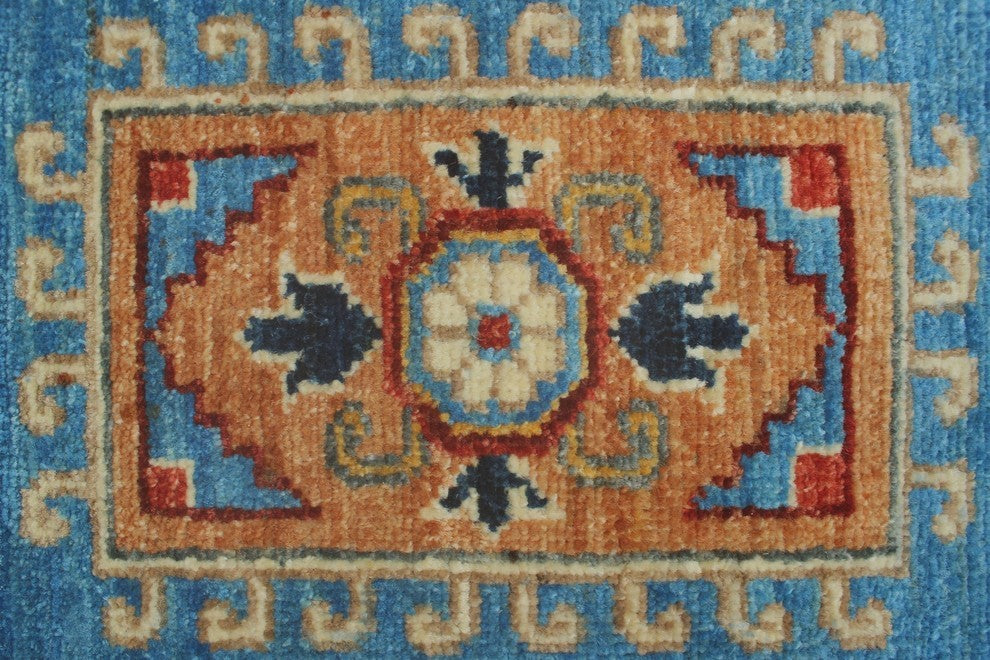 Aria Zazai Blue/Rust Rug, 9'0x12'1