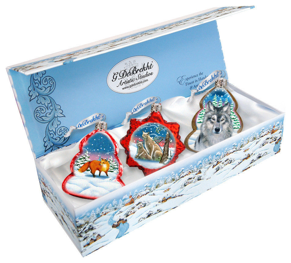 Wildlife, Set of 3 Ornament
