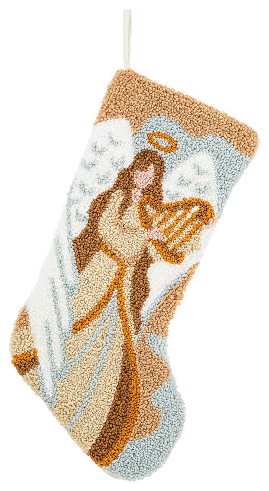 20.00"L Hooked Stocking, Angel