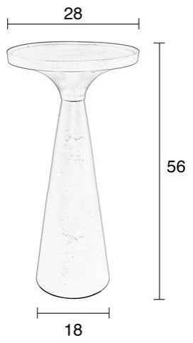 Black Pillar End Table | Zuiver Floss