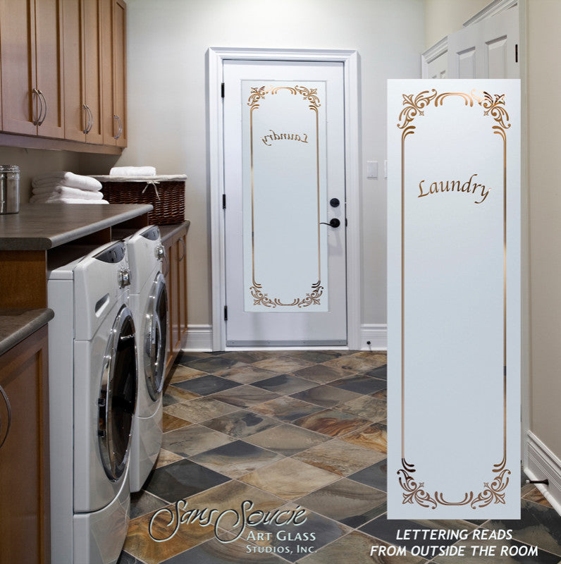 Laundry Door - Lenora - Primed - 36" x 80" - Knob on Left - Push Open