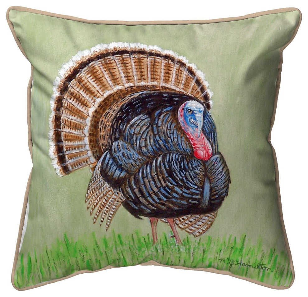 Wild Turkey Large Indoor/Outdoor Pillow 18x18