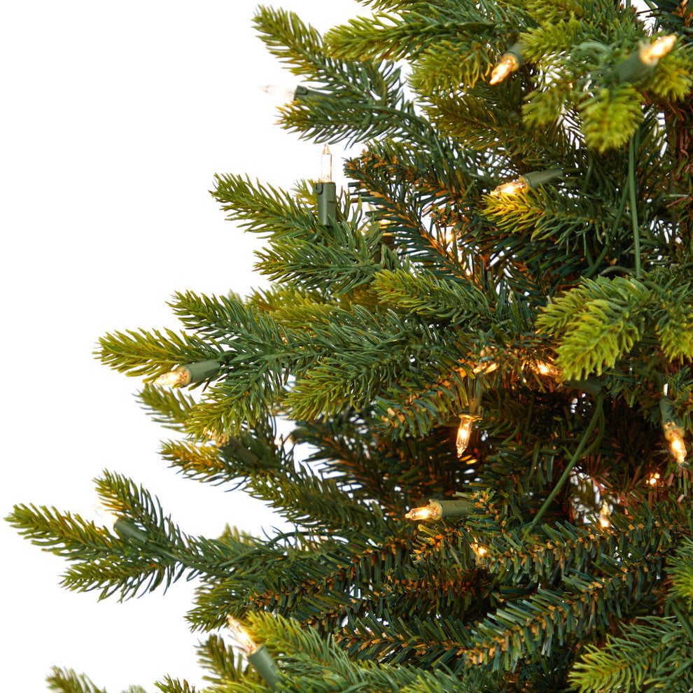 Nearly Natural 3ï¿½ North Carolina Fir Artificial Christmas Tree/ 150 Clear Lights