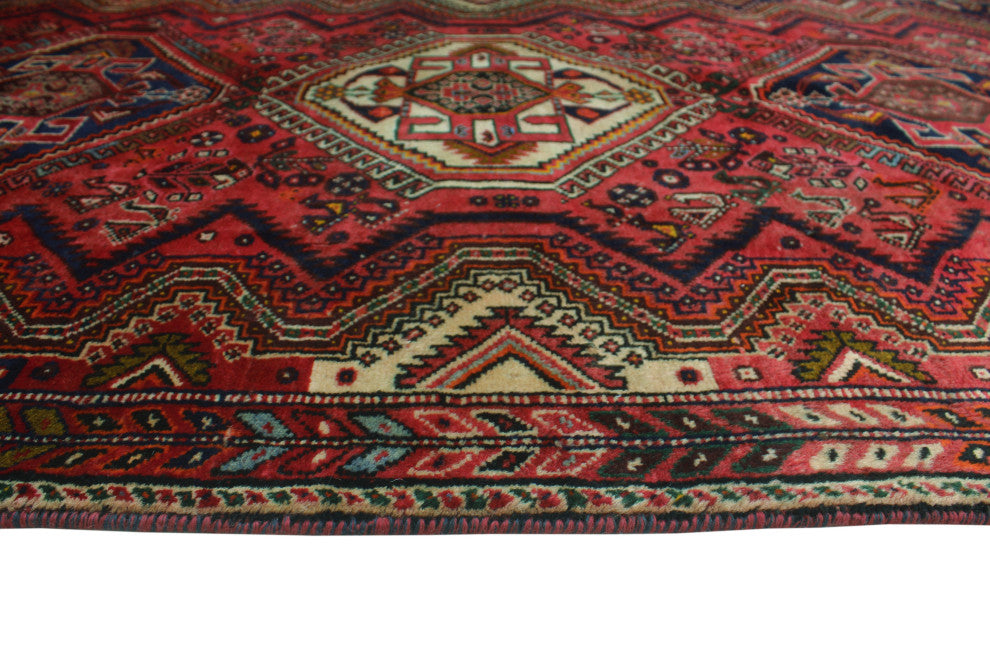 Fine Vintage Distressed Fayola Red Rug
