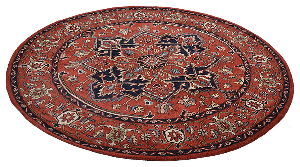 HAND TUFTED WOOL ECO-FRIENDLY AREA RUGS ECO-FRIENDLY AREA RUGS -  Red, Oriental