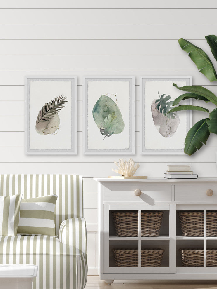 Tropical Presence Triptych, 3-Piece Set, 24x36 Panels