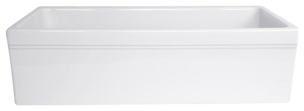 Nantucket Sinks 36" Reversible Decorative Apron Farmhouse Fireclay Sink