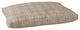 Tennley Sunbrella Indoor/Outdoor Tan Tartan Plaid/Charcoal Gray Fiber Pet Bed