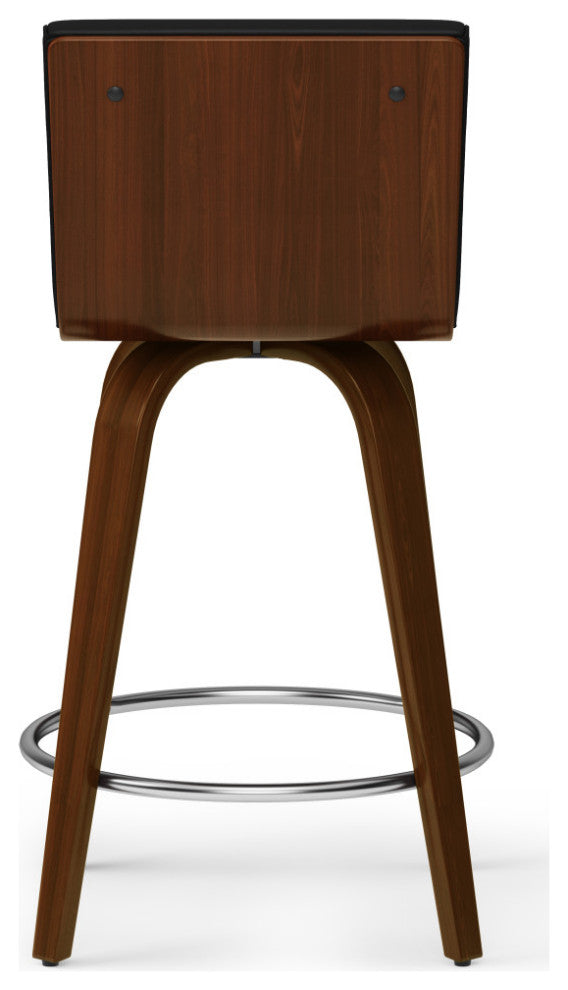 Roland Swivel Stool, Vegan Faux Leather, Counter Stool