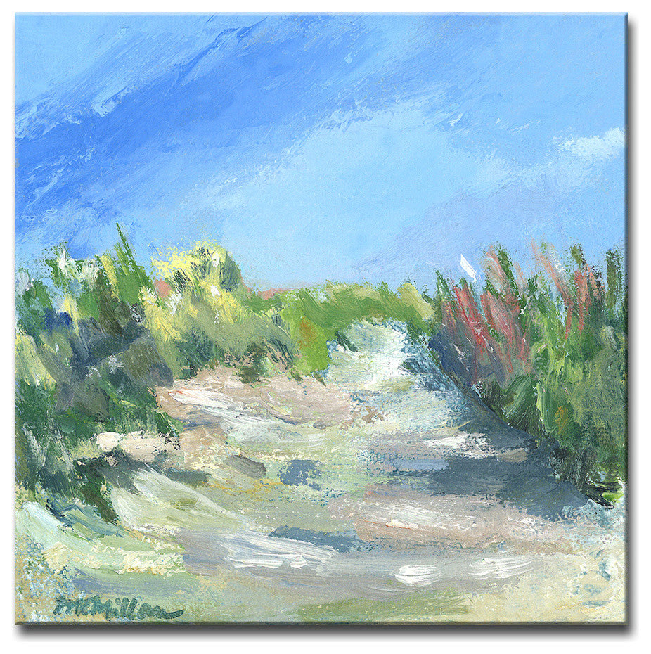 Seagrass Walk' Ready2HangArt Canvas by Leslie Owens, 16"x16"