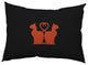 Halloween Cats Accent Pillow, Harvest Orange, 14"x20"