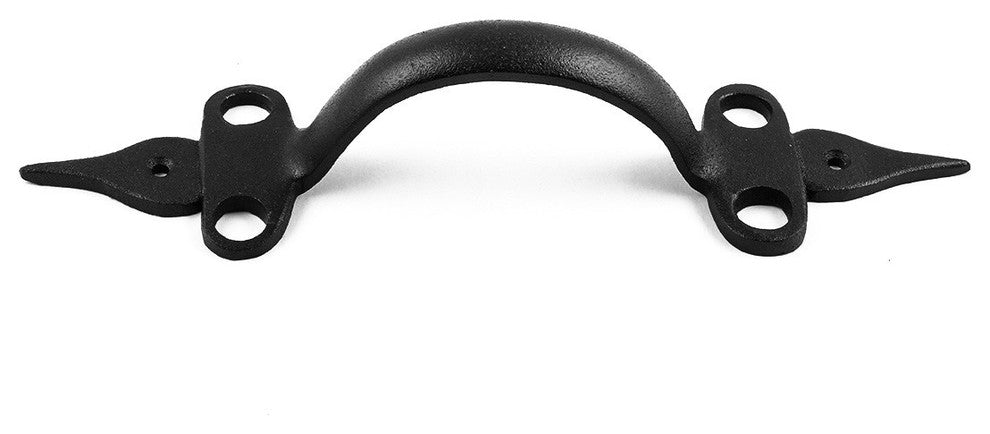 Door Pull Spear Black Wrought Iron 10 1/2" |