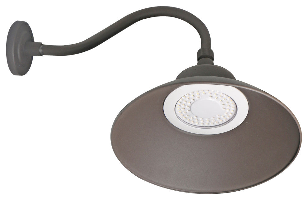 LED Gooseneck - 30 Watt/40 Watt/50 Watt - CCT Selectable 3K/4K/5K - Bronze - 120