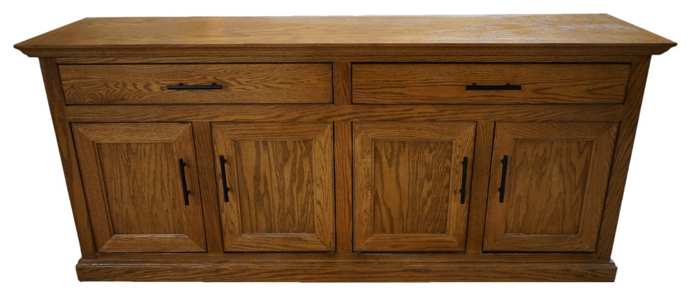 Modern Oak Sideboard Buffet, Medium Oak